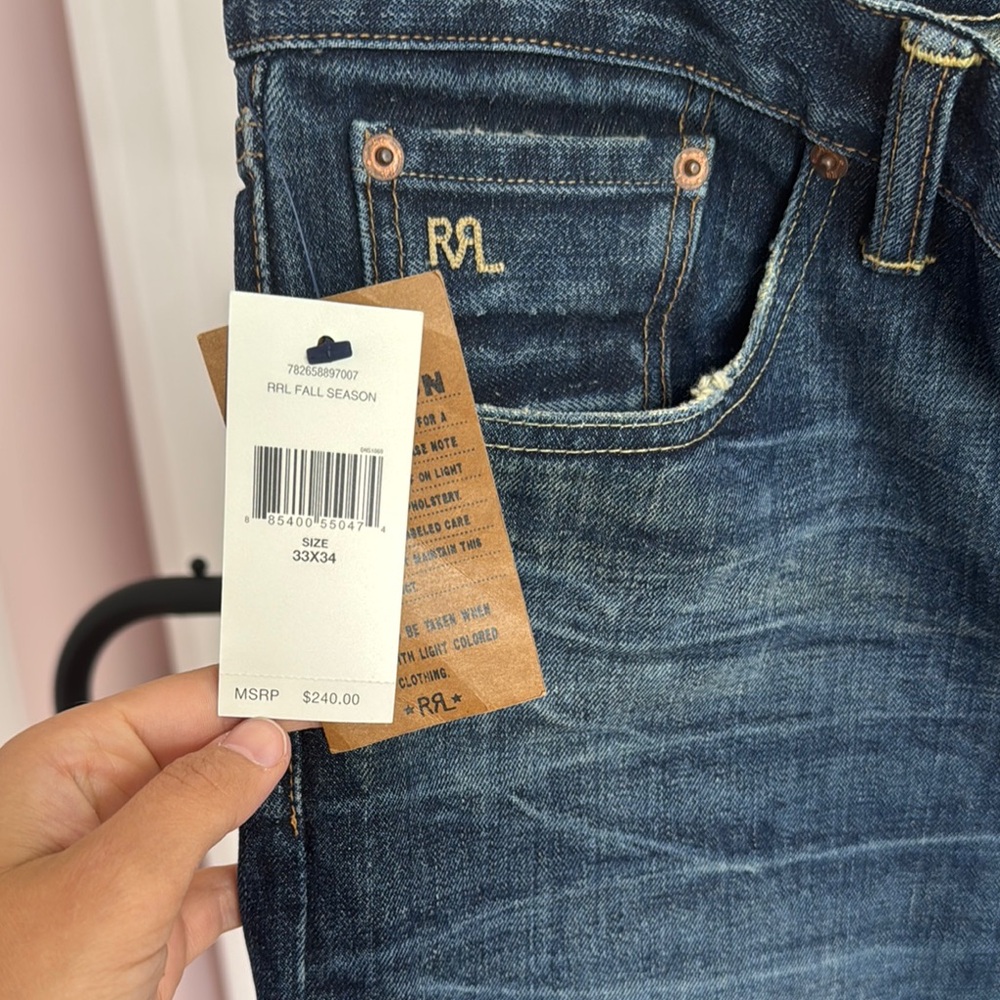 Ralph Lauren Blue Slim Jeans with Rich Indigo Hue - Picture 6 of 7